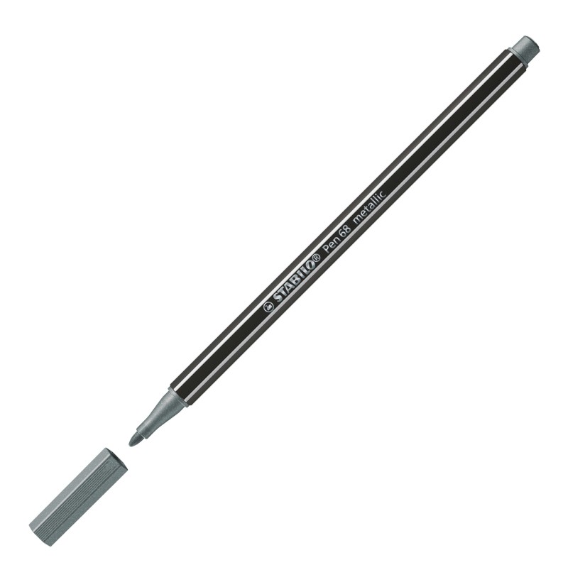 Stabilo - Pen 68 metallic - Argent