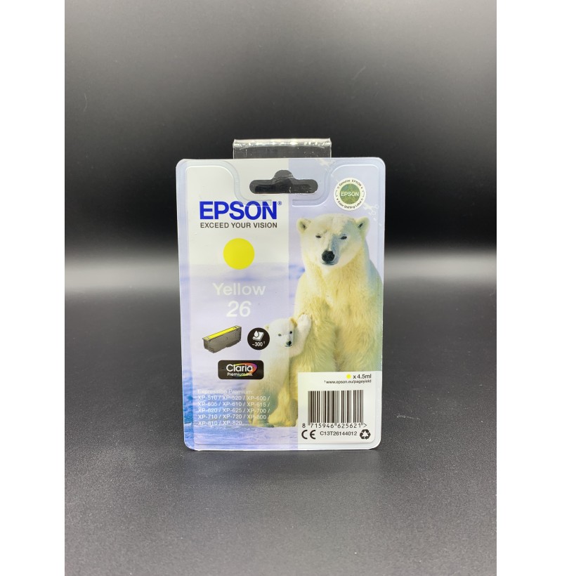 Cartouche Epson - 26 Jaune