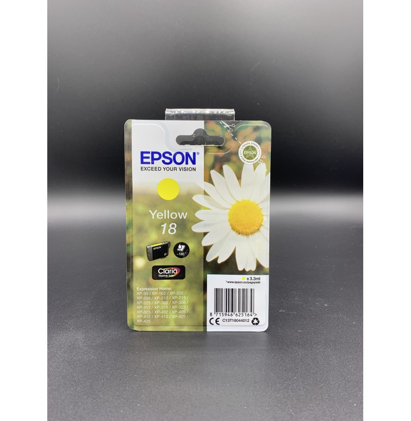 Cartouche Epson - 18 Jaune