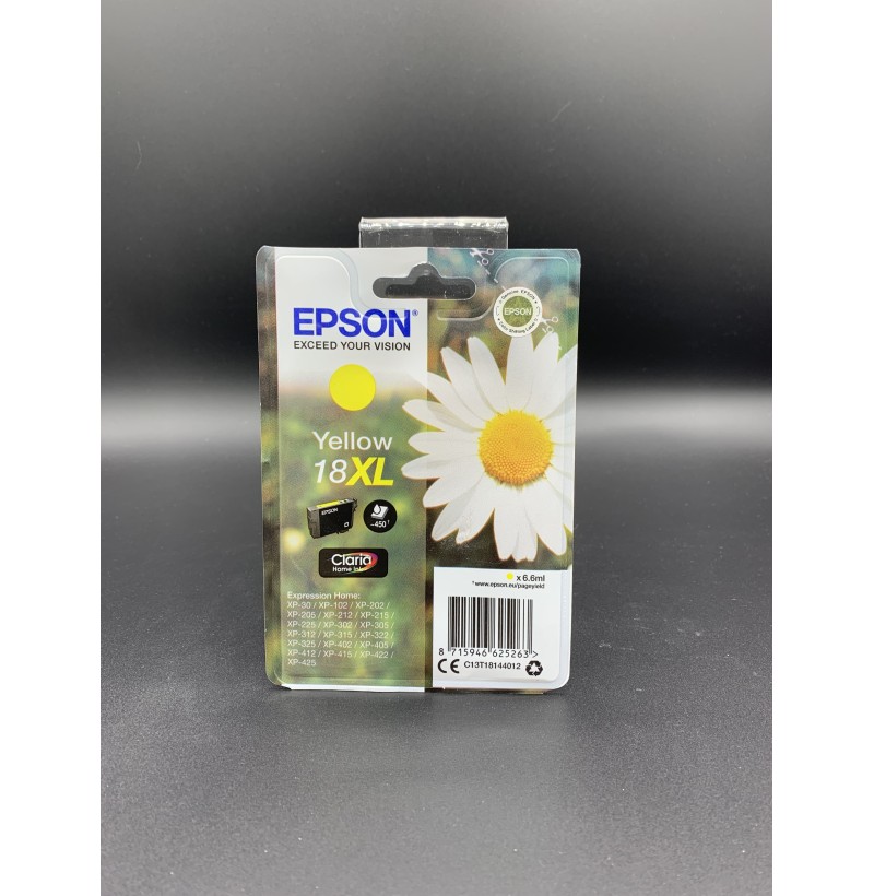 Cartouche Epson - 18 XL Jaune