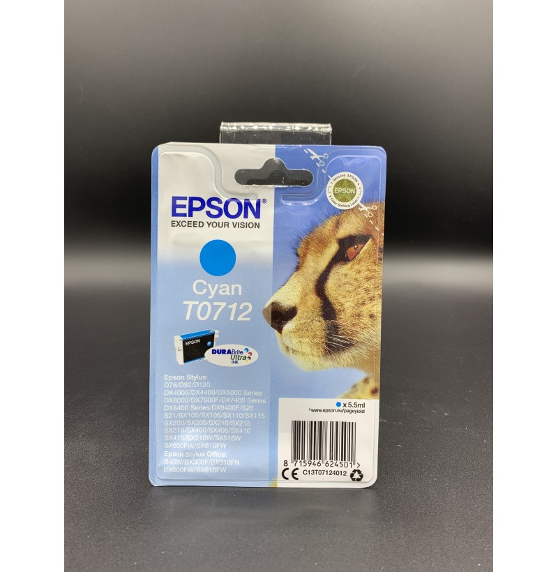 Cartouche Epson - T0712 Cyan