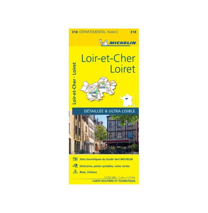 Carte Départemental Loiret, Loir-et Cher - 318