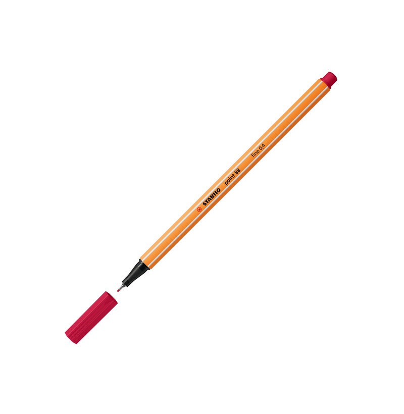 Stabilo - Pen 88 - Rouge bordeaux