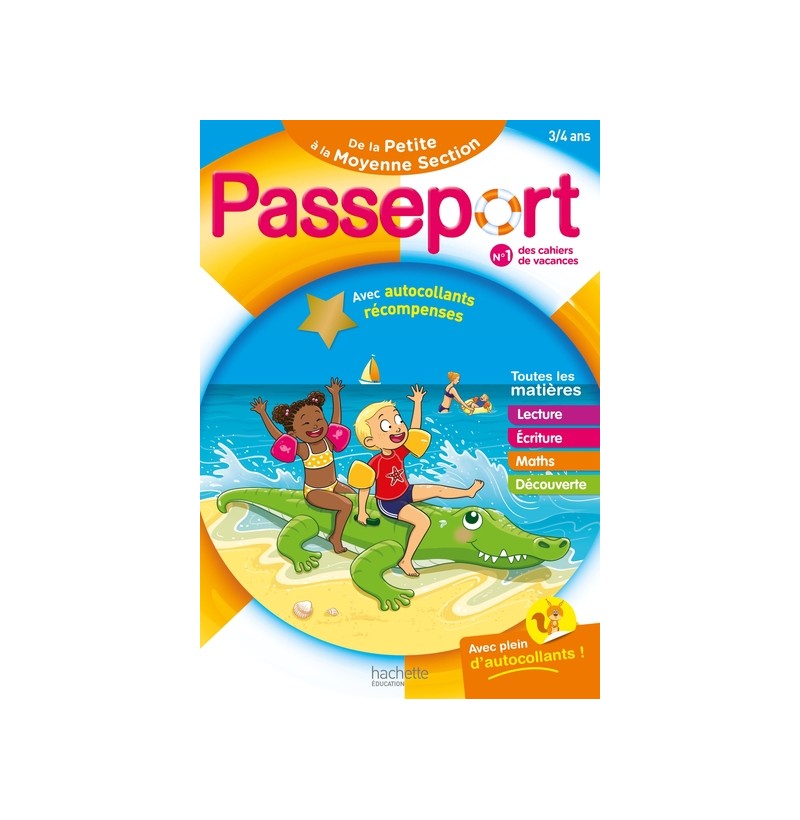 Cahier de vacances - Passeport de la Petit à la Moyenne section