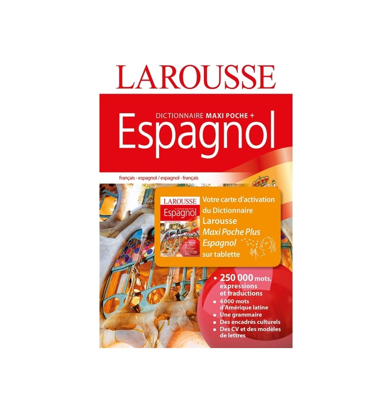 Dictionnaire - Larousse Espagnol - 250 000 mots + Carte Tablette