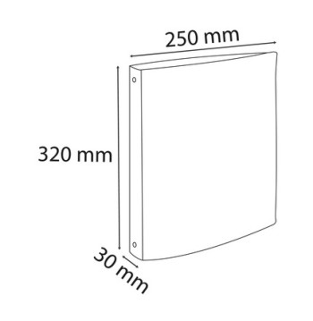 Classeur 4 anneaux - Dos de 30 mm - Exacompta