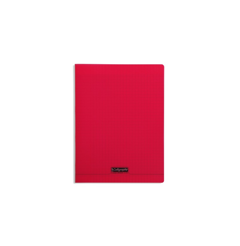 Cahier 24x32 Rouge - 48 pages - POLYPRO Calligraphe