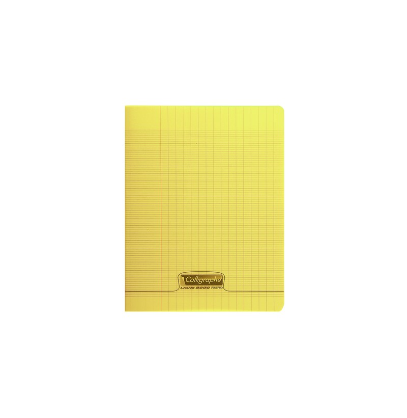 Cahier 24x32 Jaune - 48 pages - POLYPRO Calligraphe