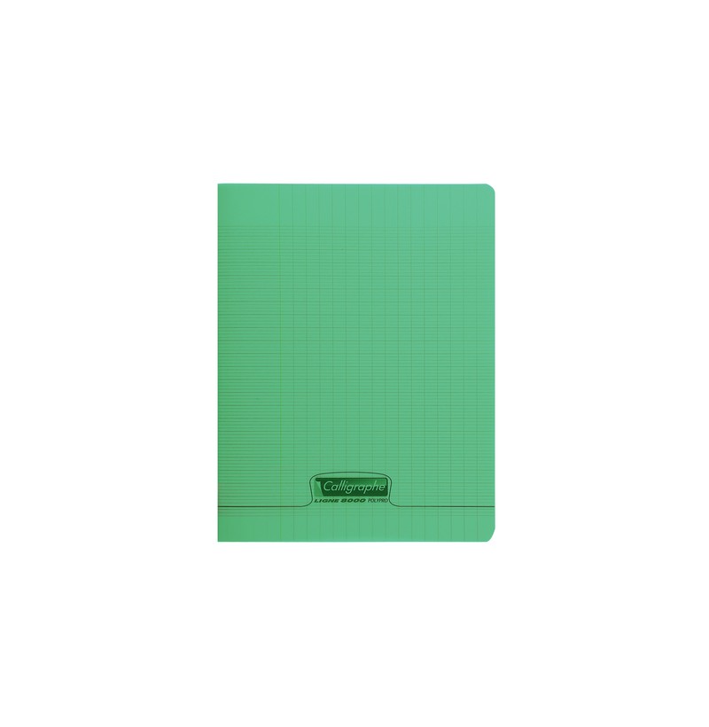 Cahier 24x32 Vert - 48 pages - POLYPRO Calligraphe