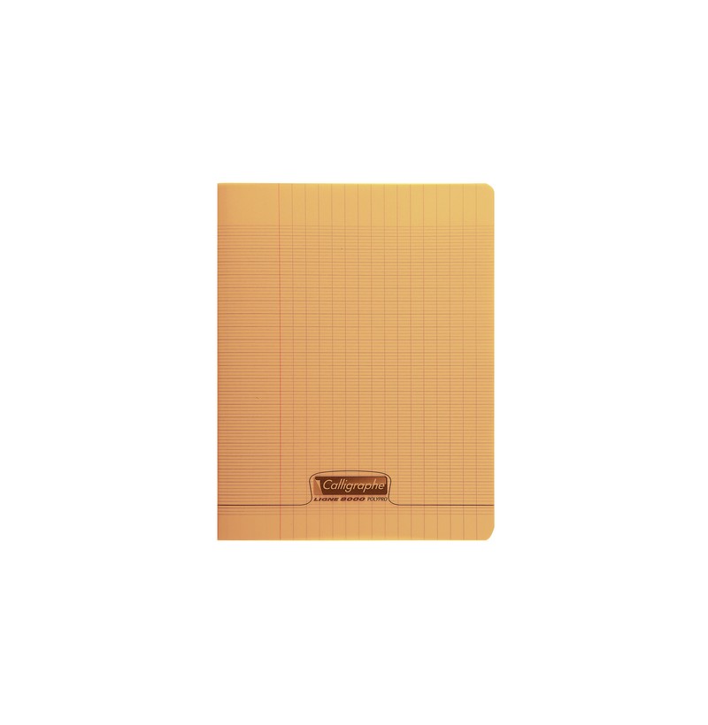 Cahier 24x32 Orange - 48 pages - POLYPRO Calligraphe