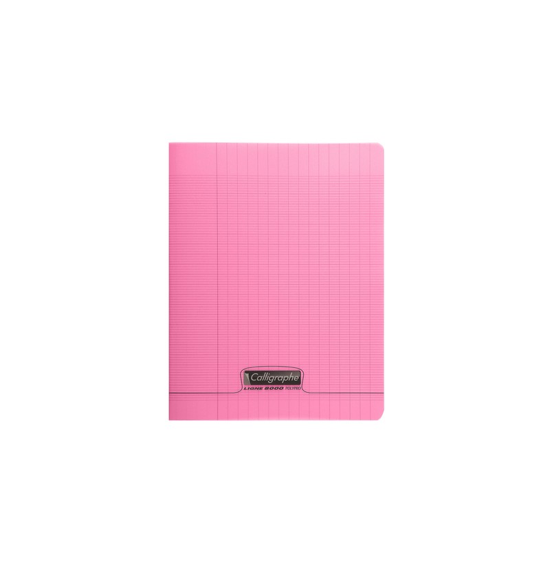 Cahier 24x32 Rose - 48 pages - POLYPRO Calligraphe