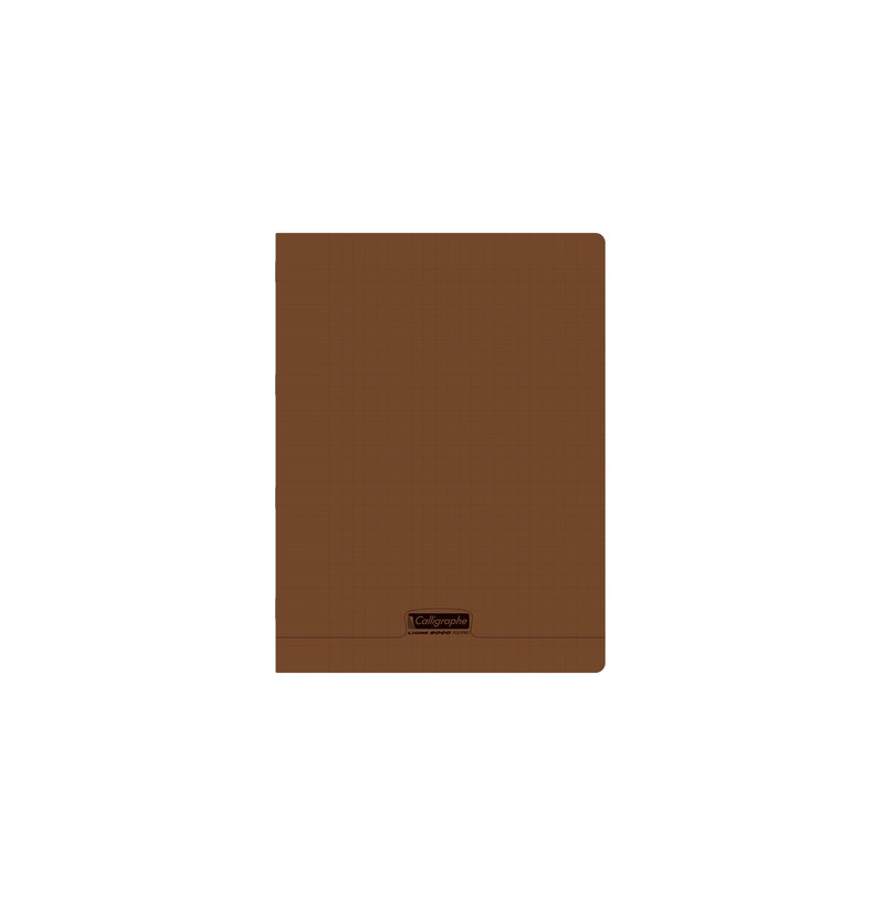 Cahier 24x32 Marron - 96 pages - POLYPRO Calligraphe