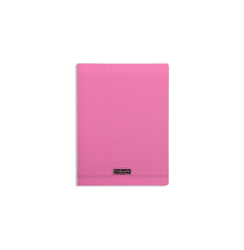 Cahier 24x32 Rose - 96 pages - POLYPRO Calligraphe