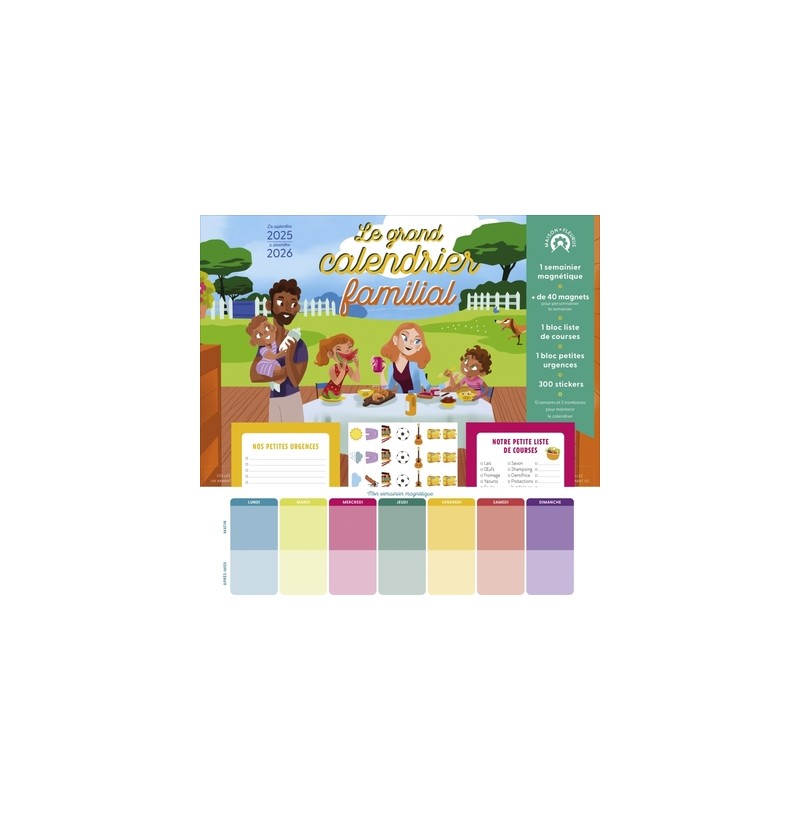 Le grand calendrier familial 2025/2026