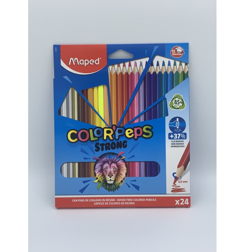 24 Crayons de Couleur Maped