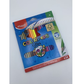 24 Crayons de Couleur Maped