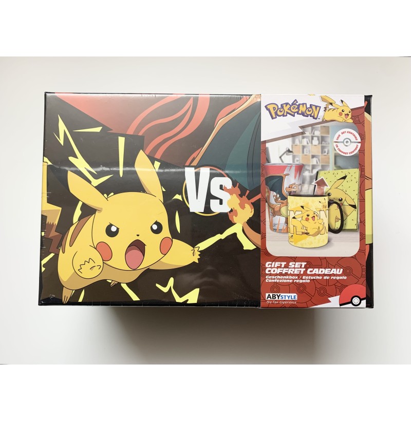 Pokémon - Coffret Cadeau - Verre XL + Mug + Carnet Pikachu